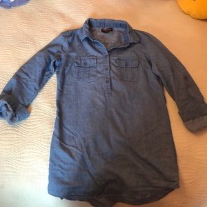 Denim Mid Sleeve Long Shirt